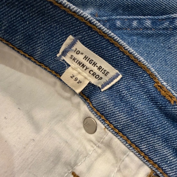 Madewell 10" High-Rise Skinny Crop, size 29P - Picture 2 of 3